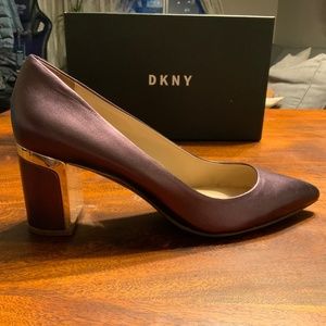 Metallic purple DKNY heels